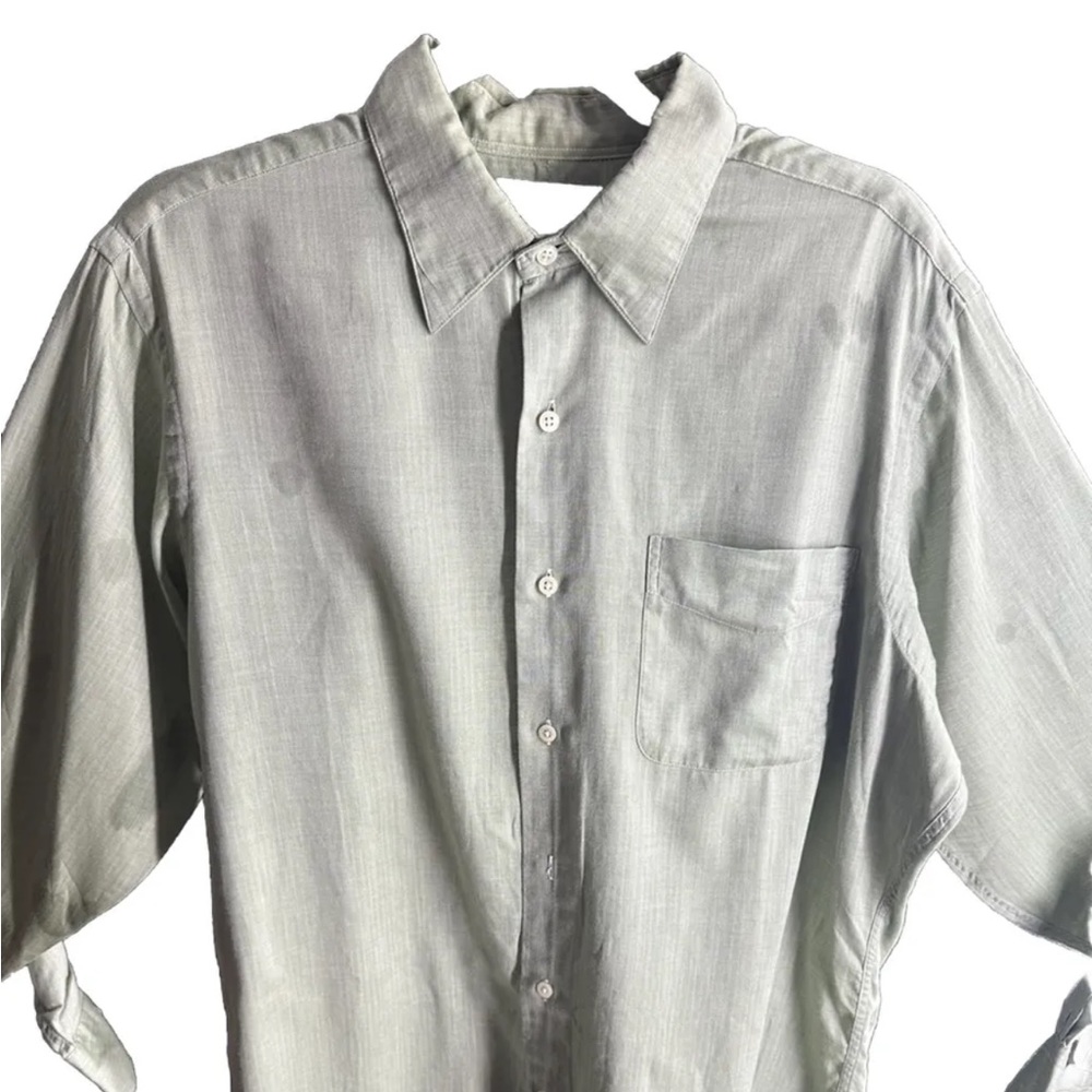 RALPH LAUREN MENS LONG SLEEVE BUTTON DOWN SHIRT 100% COTTON SIZE L